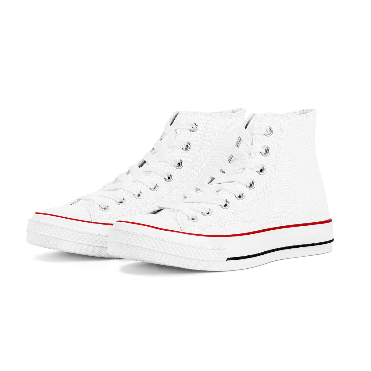 D70 High Top Canvas Shoes - White - SONIC*STUDIO*SON9S