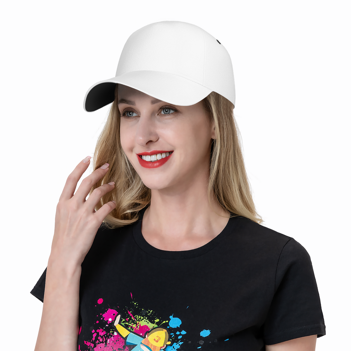 HC_T9 Curved Brim Baseball Cap (AOP) - SONIC*STUDIO*SON9S